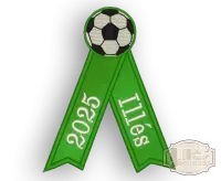 Selyem hímzett avatószalag Illés Labdarugó Akadémia SzombathelySH-0009