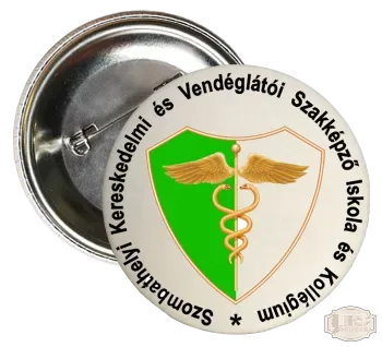 Ballagási kitűző Szombathelyi Kereskedelmi és Vendéglátói Szakképző