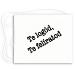 Fehér vászonra festett óvodás Ballagási tarisznya, fehér pamut zsinórral. Te elképzelésed szerint!