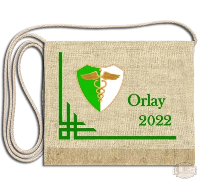 Vászon iskola logós festett Ballagási tarisznya - Orlay Kollégium - Szombathely