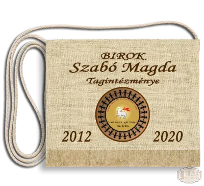 Vászon iskola logós festett Ballagási tarisznya - BIROK Szabó Msgda Tagintézmény - Dunaújváros