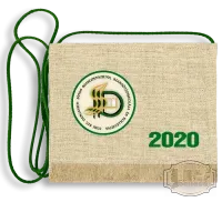 Vászon iskola logós festett Ballagási tarisznya - Damjanich János Szakgimnázium - Hatvan