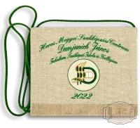 Vászon iskola logós festett Ballagási tarisznya - Damjanich János Technikum - Hatvan