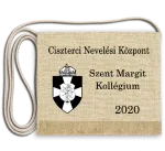 Vászon iskola logós festett Ballagási tarisznya - Ciszterci Nevelési Központ Szent Margit Kollégium - Pécs