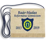 Vászon iskola logós festett Ballagási tarisznya - Baár-Madas Református Gimnázium - Budapest