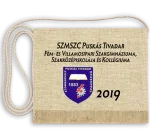 Vászon iskola logós festett Ballagási tarisznya - Puskás Tivadar Fém- és Villamosipari Szakgimnázium, Szakközépiskola és Kollégium - Szombathely