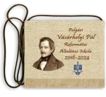 Vászon portrés festett Ballagási tarisznya - Vásárhelyi Pál Református Általános Iskola - Polgár
