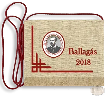 Vászon iskola logós festett Ballagási tarisznya - Madách Imre Szakgimnázium - Gödöllő