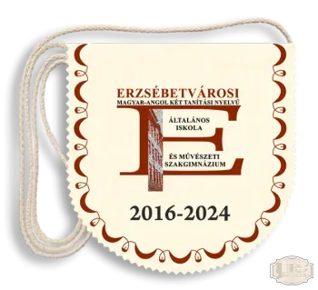 Polifilc alapon festett Ballagási tarisznya - Erzsébetvárosi Magyar-Angol Két Tanítási Nyelvű Ált. Isk. - Budapest