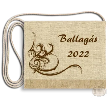 Vászon festett Ballagási tarisznya egyedi felirattal és motívummal