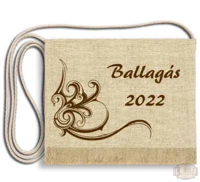 Vászon festett Ballagási tarisznya egyedi felirattal és motívummal