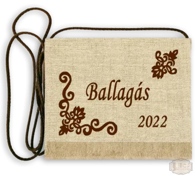 Vászon festett Ballagási tarisznya - Egyedi minta és felirat