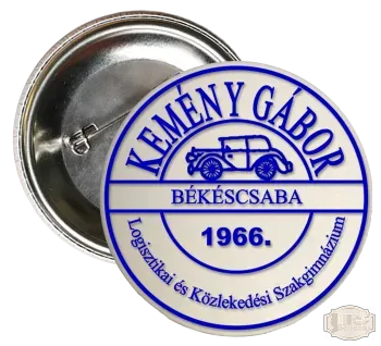 Ballagási kitűző Kemény Gábor Logisztikai és Közlekedési Szakgimnázium