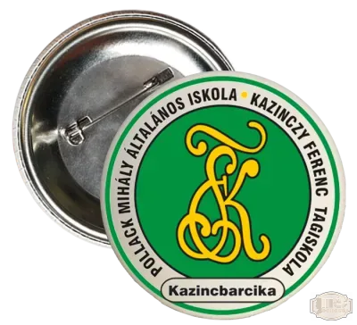 Ballagási kitűző Pollack Mihály Általános Isokla - Kazinczy Ferenc Tagiskola