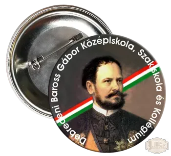 Ballagási kitűző Debreceni Baross Gábor Középiskola, Szakiskola és Kollégium