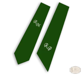 Monogrammos ballagási nyakkendő