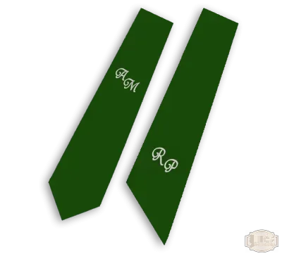 Monogrammos ballagási nyakkendő