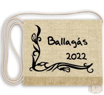 Vászon festett Ballagási tarisznya - Egyedi felirattal, egyedi, stilizált mintával