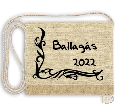 Vászon festett Ballagási tarisznya - Egyedi felirattal, egyedi, stilizált mintával