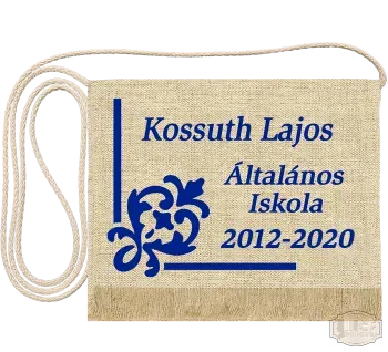 Vászon festett Ballagási tarisznya - Egyedi felirattal - Kossuth Lajos Általános Iskola