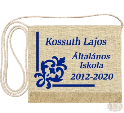 Vászon festett Ballagási tarisznya - Egyedi felirattal - Kossuth Lajos Általános Iskola