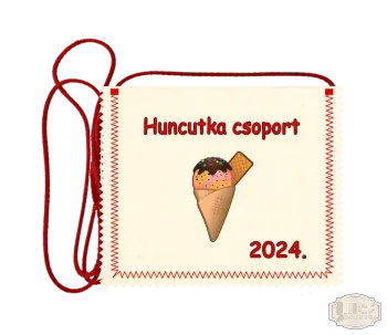 Polifilc alapon festett óvodás Ballagási tarisznya, pamut zsinórral, fagyi mintával OPF - 9