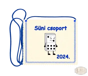 Polifilc alapon festett óvodás Ballagási tarisznya, pamut zsinórral, domino mintával OPF - 4