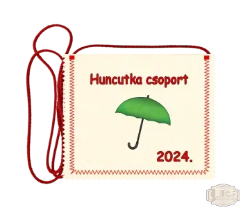 Polifilc alapon festett óvodás Ballagási tarisznya, pamut zsinórral, esernyő mintával OPF - 7