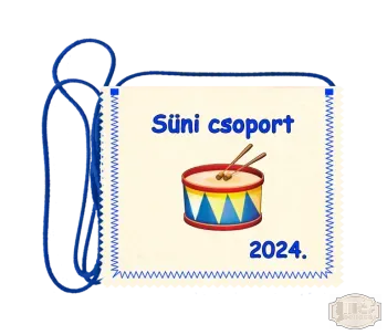 Polifilc alapon festett óvodás Ballagási tarisznya, pamut zsinórral, dob mintával OPF - 3