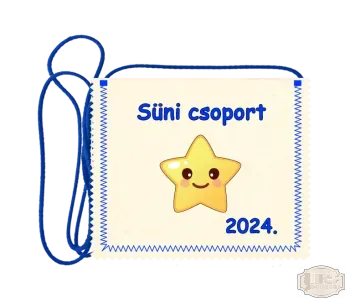 Polifilc alapon festett óvodás Ballagási tarisznya, pamut zsinórral, csillag mintával OPF - 2