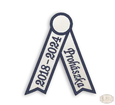 Bársony hímzett avatószalag BH-0026