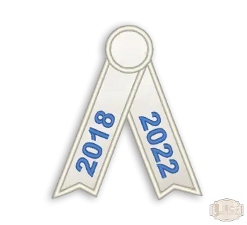 Selyem hímzett avatószalag SH-0007