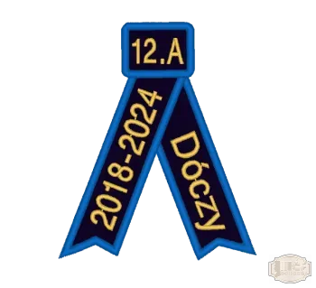 Bársony arany fémszállal hímzett avatószalag BH-0010