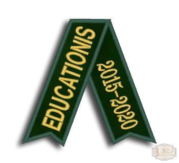 Bársony arany fémszállal hímzett avatószalag BH-0007