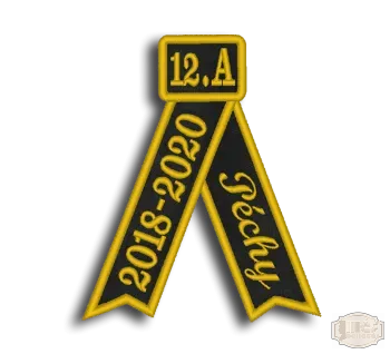 Bársony arany fémszállal hímzett avatószalag BH-0005