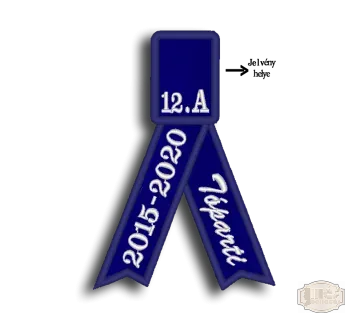 Selyem hímzett avatószalag SH-0003