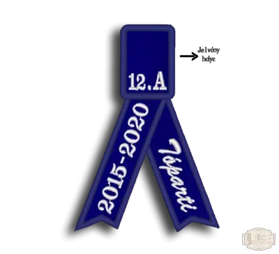 Selyem hímzett avatószalag SH-0003