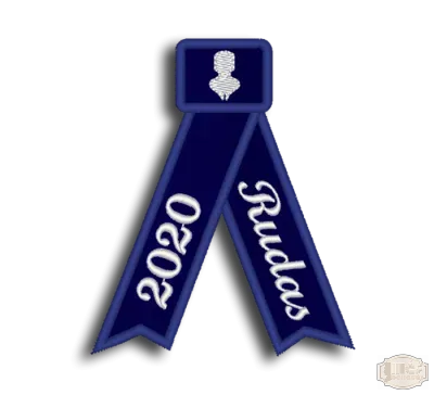Bársony hímzett avatószalag iskolalogóval BH-0004