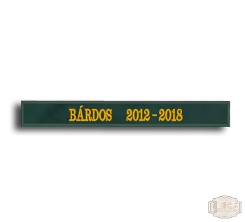 Bársony hímzett egyenes avatószalag BH-7