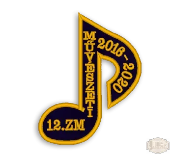 Bársony hímzett egyedi avatószalag SHE-1