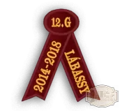 Bársony arany fémszállal hímzett avatószalag BH-5