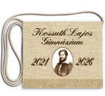 Ballagási tarisznya - Kossuth Lajos Gimnázium - Budapest XX.ker. Vászon portrés festett