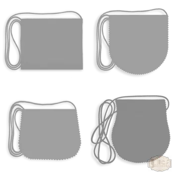 Polifilc alapon Iskolacímerrel hímzett Ballagási tarisznya, pamut zsinórral - Alap