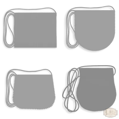 Polifilc alapon Iskolacímerrel hímzett Ballagási tarisznya, pamut zsinórral - Alap