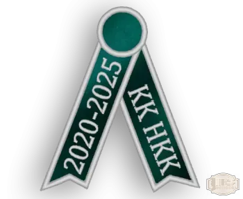 Selyem hímzett avatószalag Fényes ezüst hímzéssel és szegéllyel  Kratochvil - Debrecen